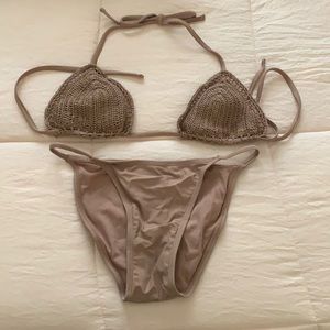 xhilaration crochet bikini set
